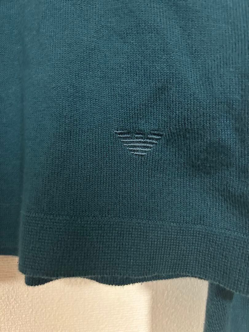 90s　EMPORIO ARMANI Vネック ニット セーター Lサイズ相当 — image 2