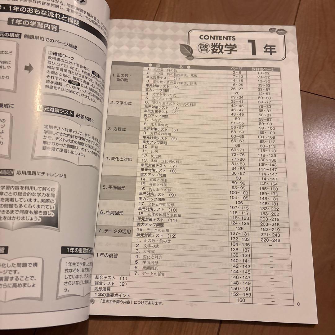 最新版NEWBASIC中学生ワーク 数学1年啓林館教科書準拠問題集新品未使用品 — image 3