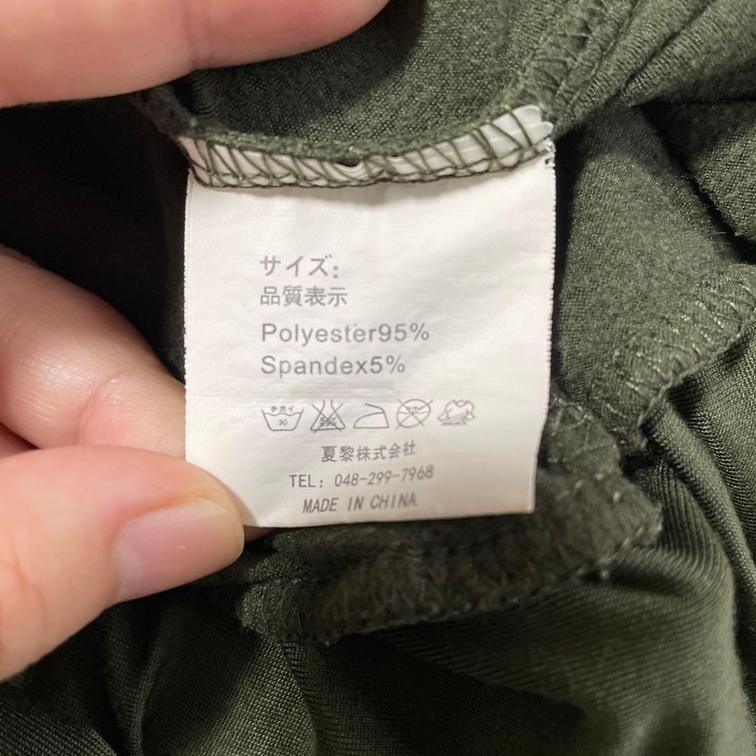 KAREI ガウチョパンツ カーキ XLサイズ — image 3