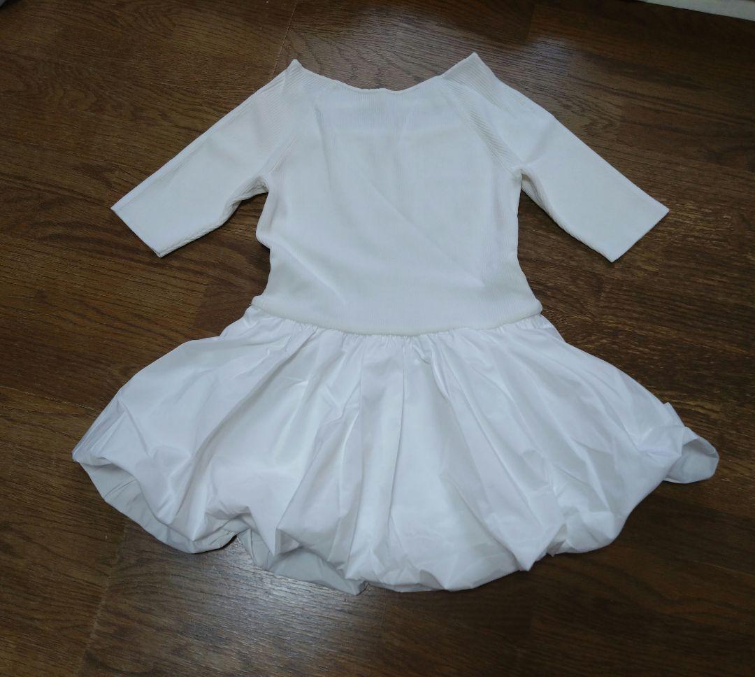 新品　タグ付　Arpege story　アルページュ　裾バルーン半袖ニット — image 5
