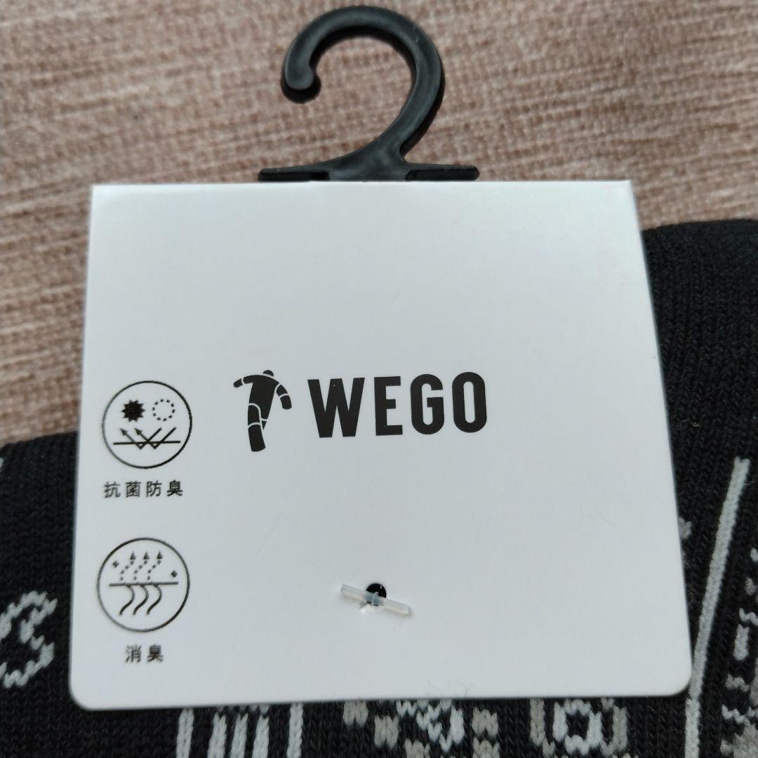 WEGO ペイズリーソックス ブラック 25-27cm　2足 — image 2