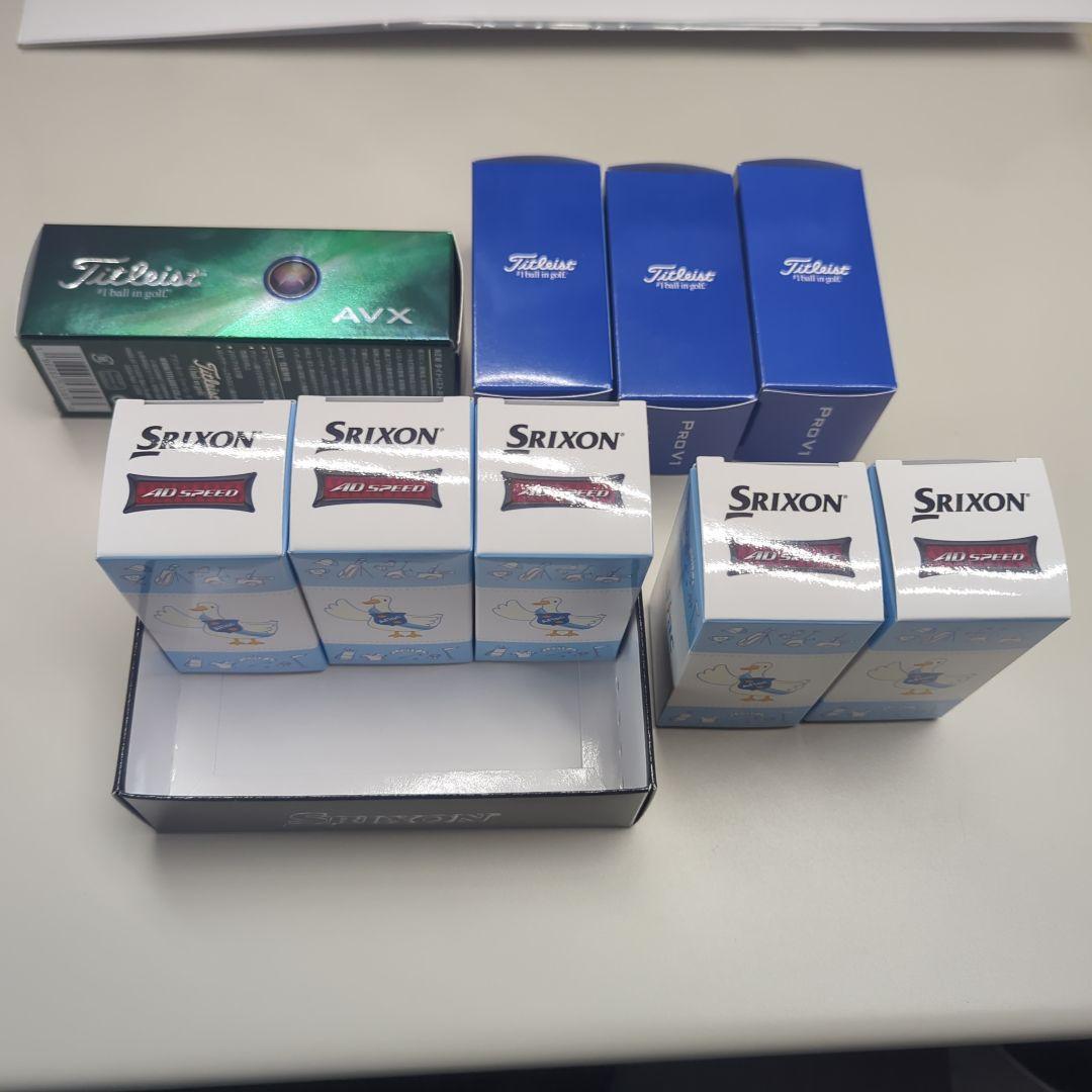 [未使用]ゴルフボール まとめ売り19個(タイトリスト9個 SRIXON10個) — image 2