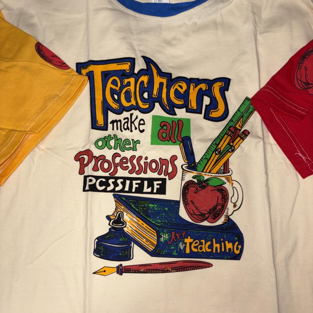 【フリーサイズ】Teachers プリンティング 半袖 Tシャツ — image 2