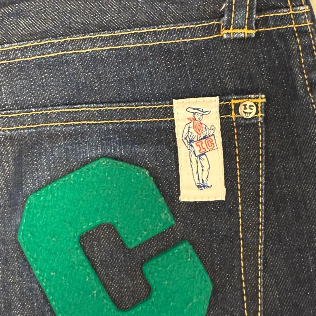 【希少】BBC アイスクリーム 初期ice cream刺繍 デニムパンツ ロゴ — image 4
