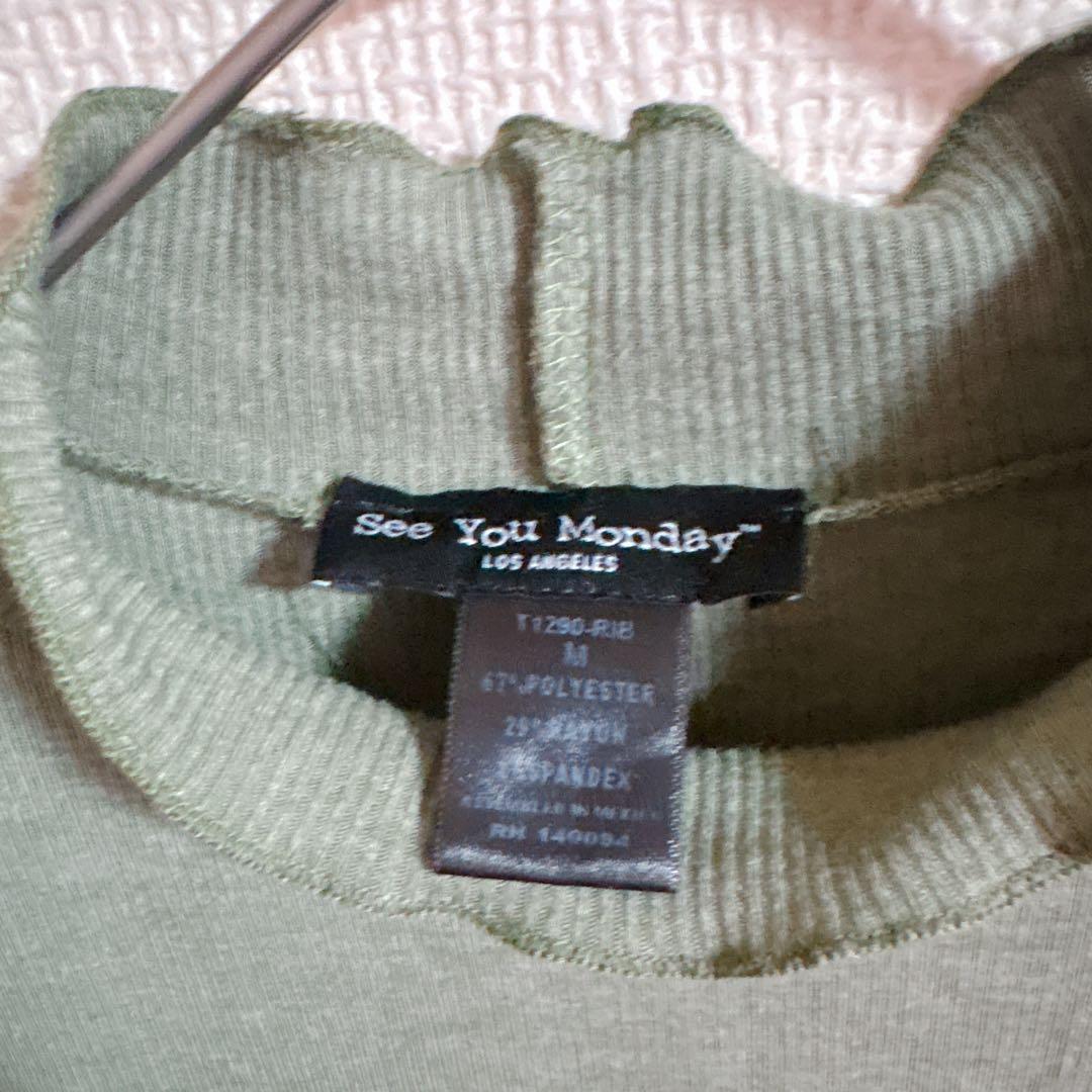 See You Monday 【M】LA発 メロウリブ ハイネック トップス — image 4
