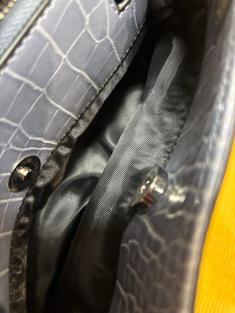 【毎日下げ中！】D.KELLY JAPAN クロコ型押し ハンドバッグ — image 5