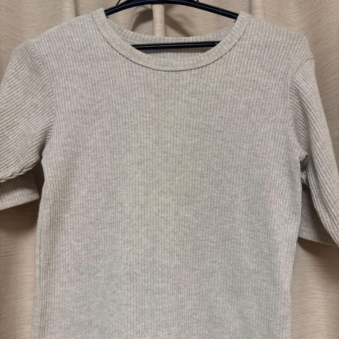 ジャーナルスタンダードレリューム ラメテレコハーフスリーブTEE — image 3