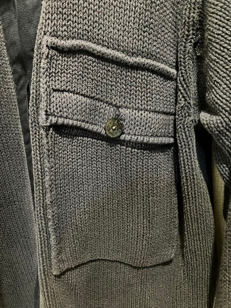 stone island フルジップコットンニット/グリーンエッジ アーカイブ — image 3