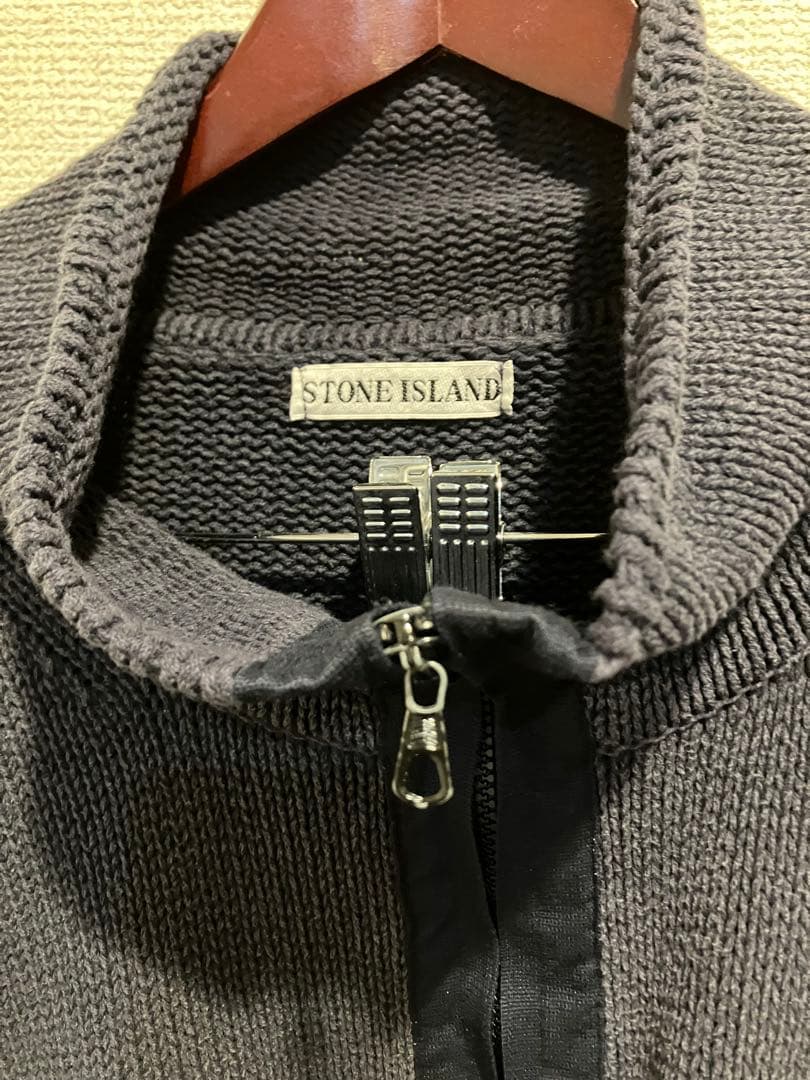 stone island フルジップコットンニット/グリーンエッジ アーカイブ — image 4