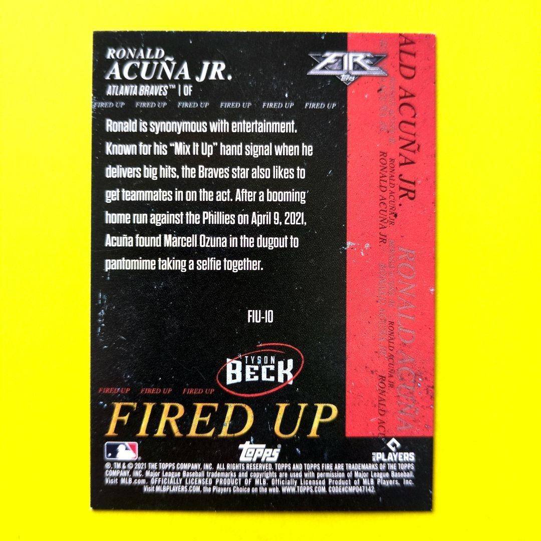 【限定金パラレル】アクーニャJr. 2021 Topps Fire MLB — image 2