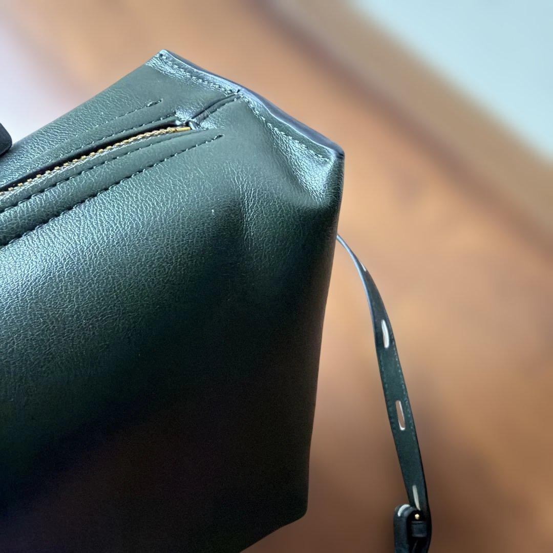 美品　ロペ 【E'POR】ショルダーバッグ　ハンドバッグ　ダークグリーン — image 2