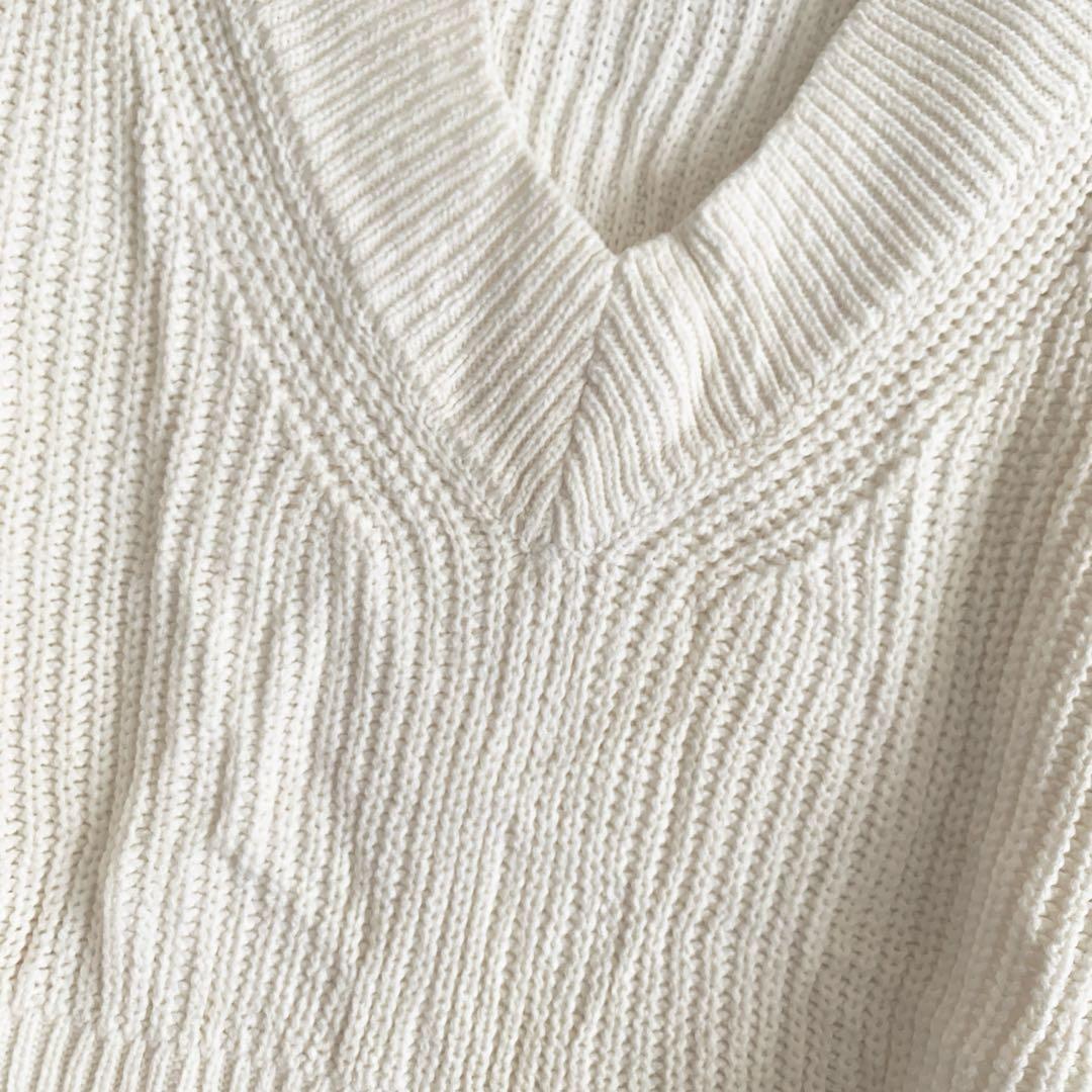 ニットベスト Vネック AMAIL — image 3
