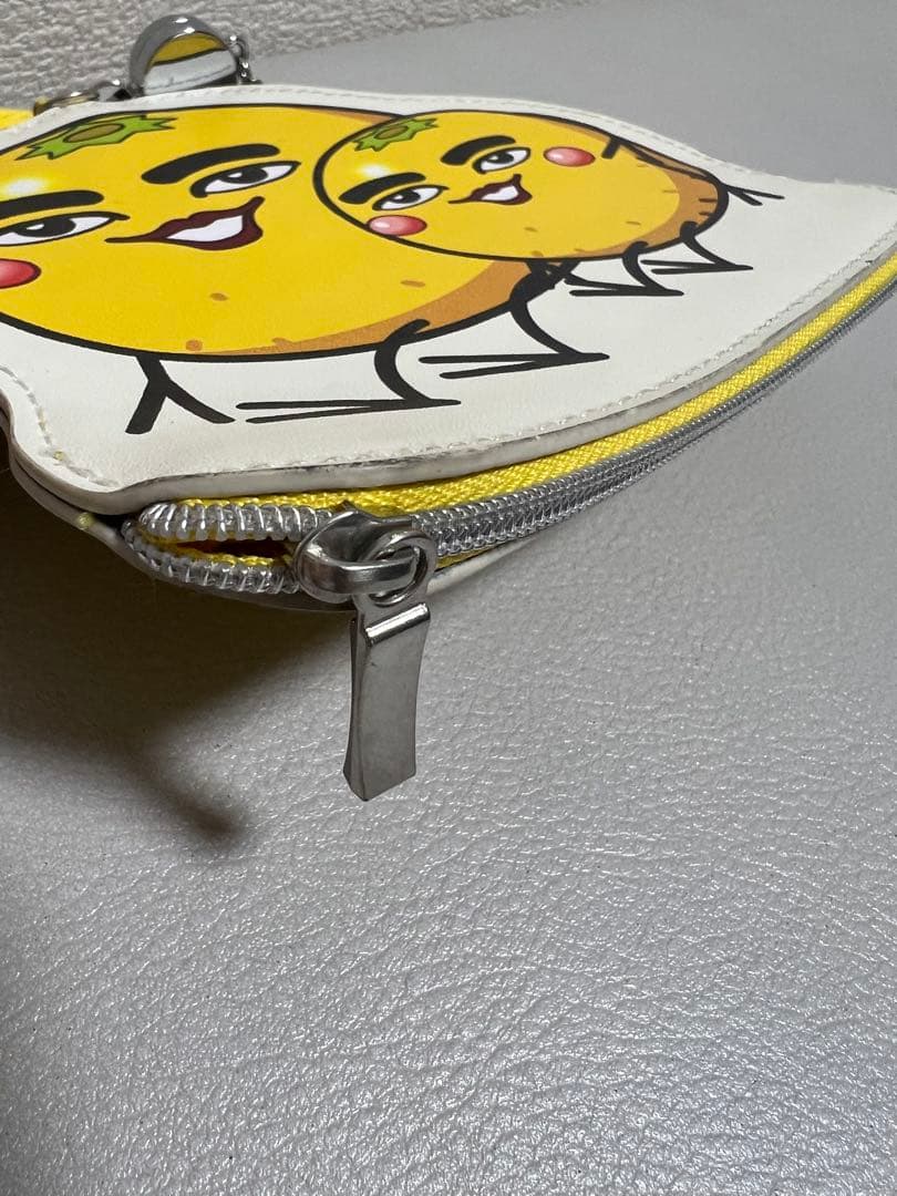 みかん星人リール付きパスケース 黄色 中古 — image 3