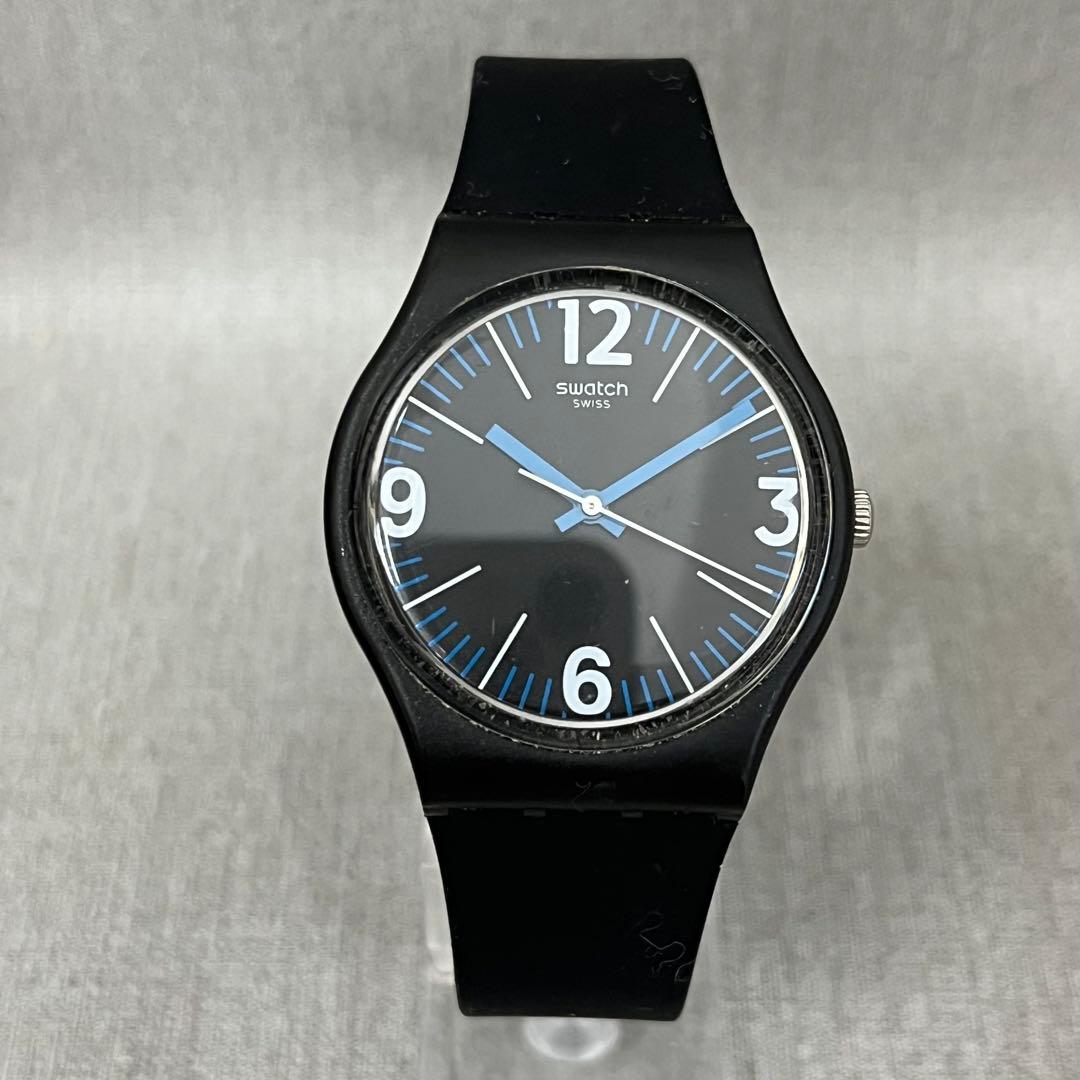 【H6】Swatch GB292 シリコンベルト　腕時計　ブラック　稼動品✨ — image 2