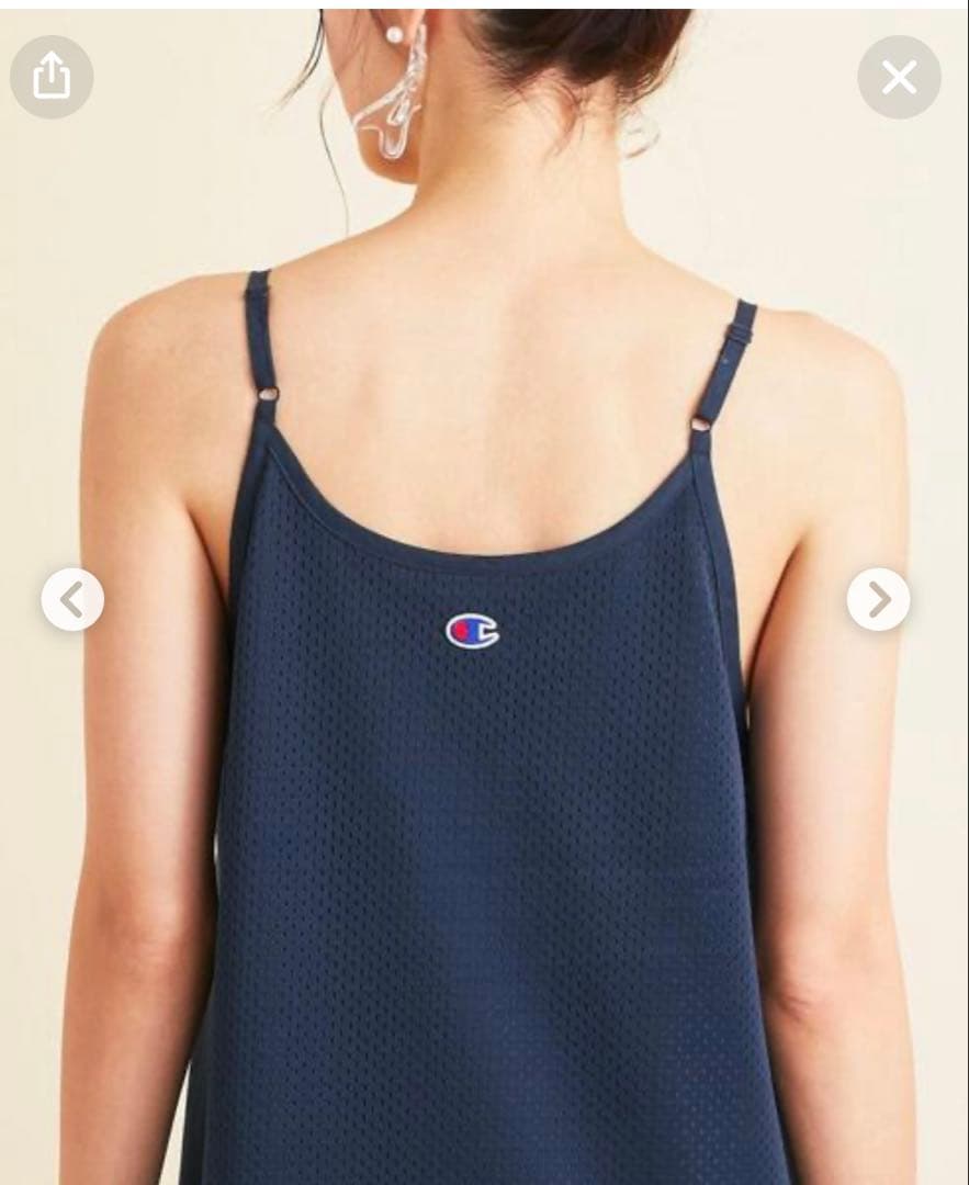 Champion 別注 メッシュロングワンピース　ネイビー — image 2