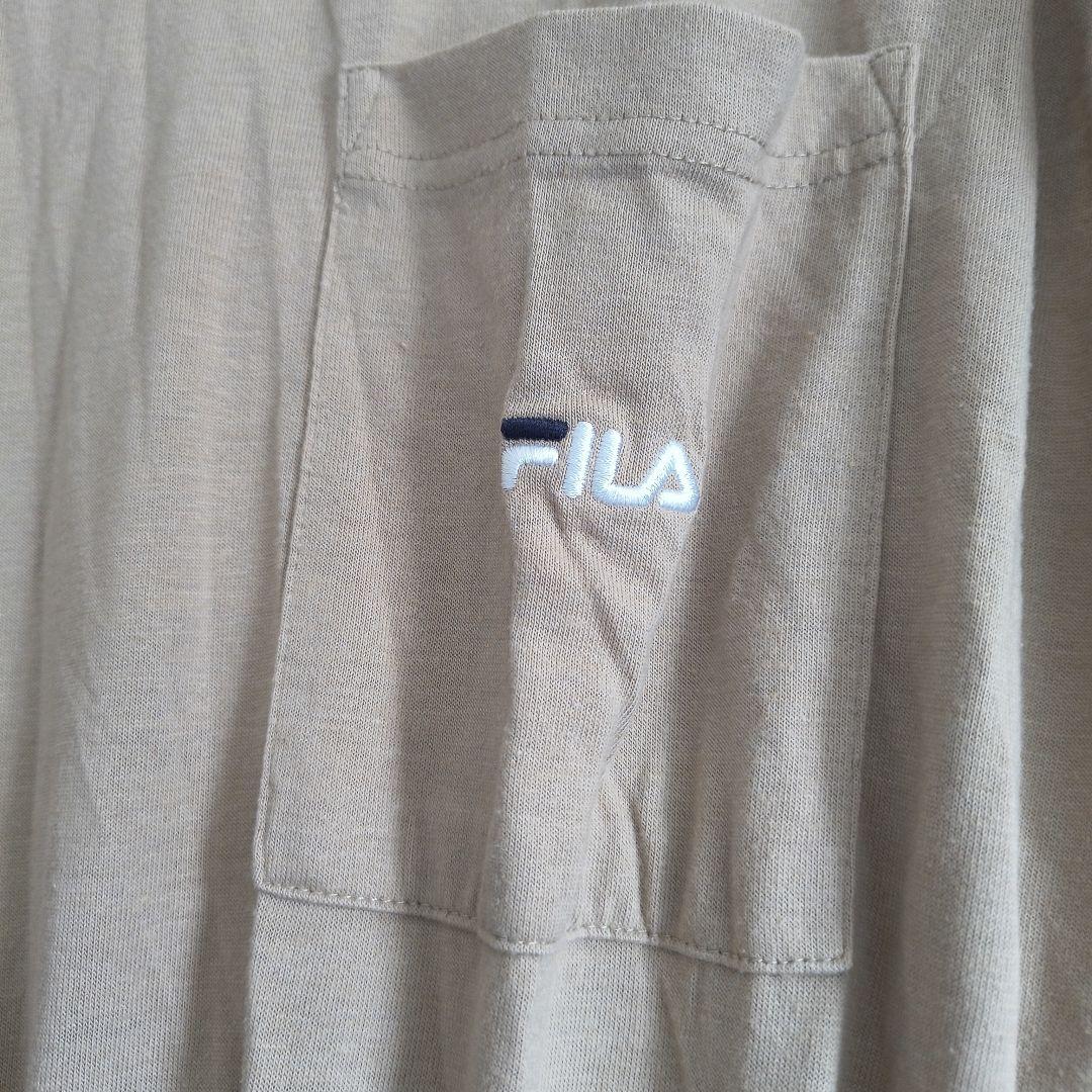 FILA ベージュ 半袖 シャツ　メッシュワンピース — image 3