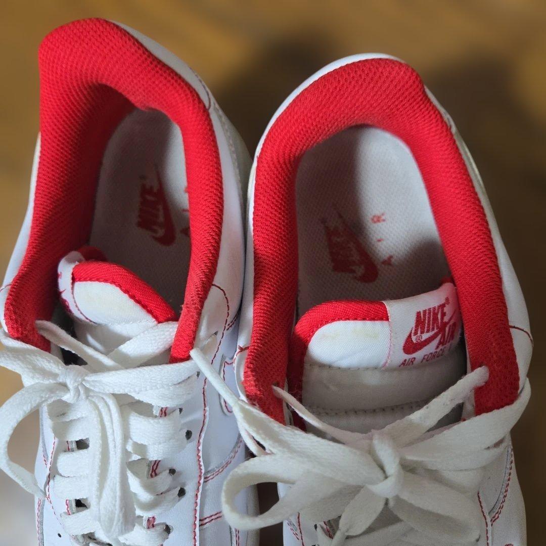 Nike Air Force 1 ホワイト/レッド スニーカー — image 3