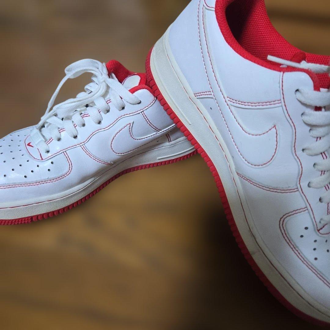 Nike Air Force 1 ホワイト/レッド スニーカー — image 5