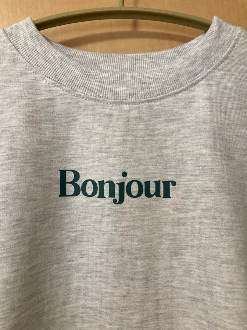 新品未使用coca ロゴ 半袖 ミニ裏毛Tシャツ 杢グレーLサイズレディース — image 3