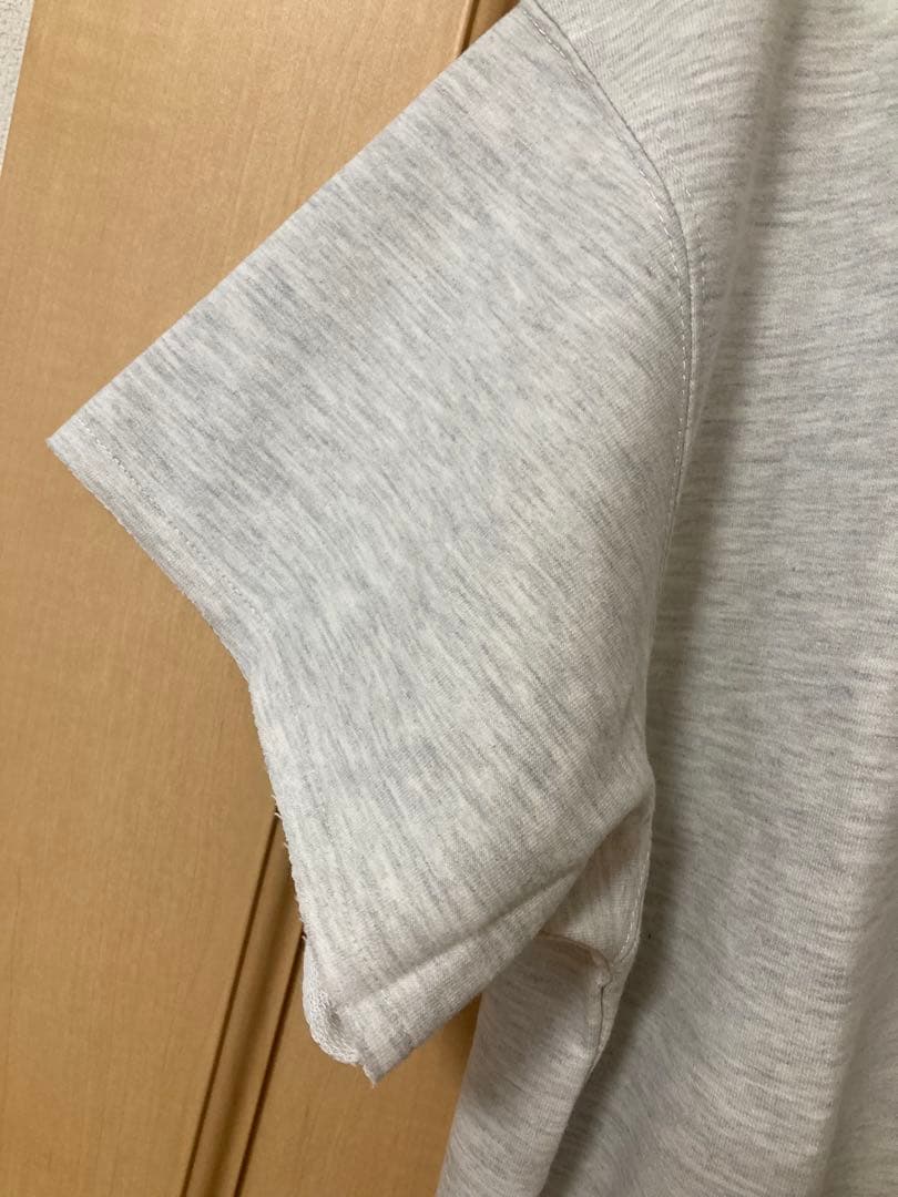 新品未使用coca ロゴ 半袖 ミニ裏毛Tシャツ 杢グレーLサイズレディース — image 4