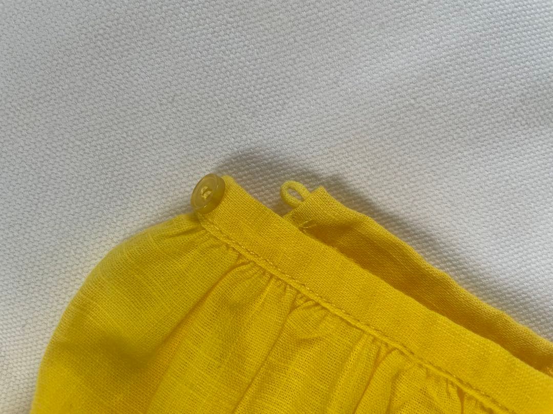 イエロー 七分袖 ブラウス シャツ — image 5
