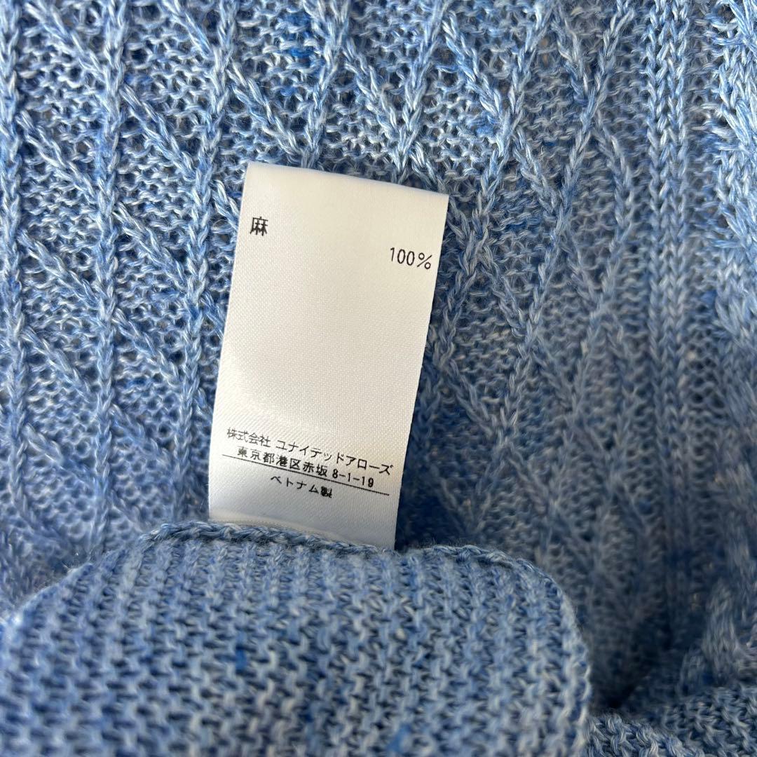 美品 A Day in the Life＊メンズサマーニット 半袖 リネン M — image 5