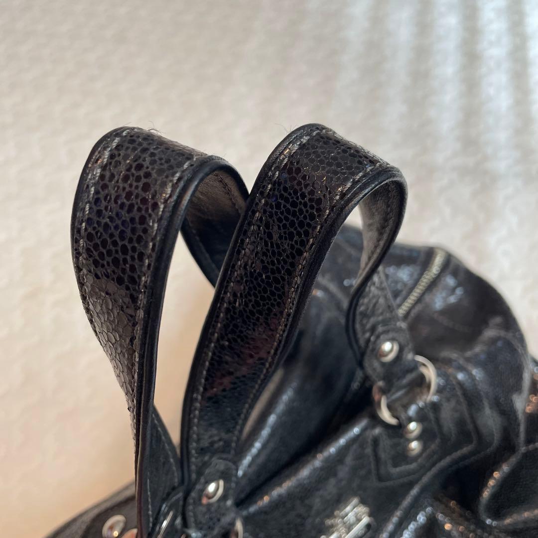 美品　COACH ハンドバック ブラック　黒　革 バック — image 4