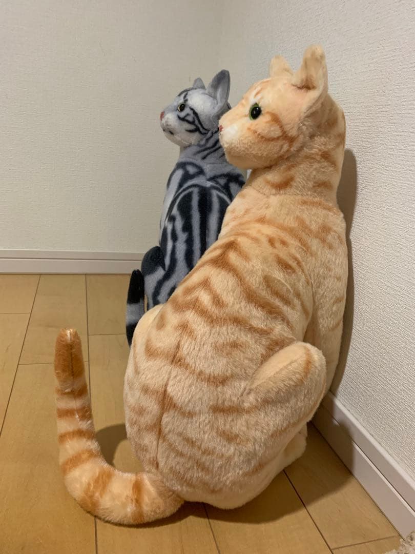 猫 ぬいぐるみ 2体セット リアル — image 2