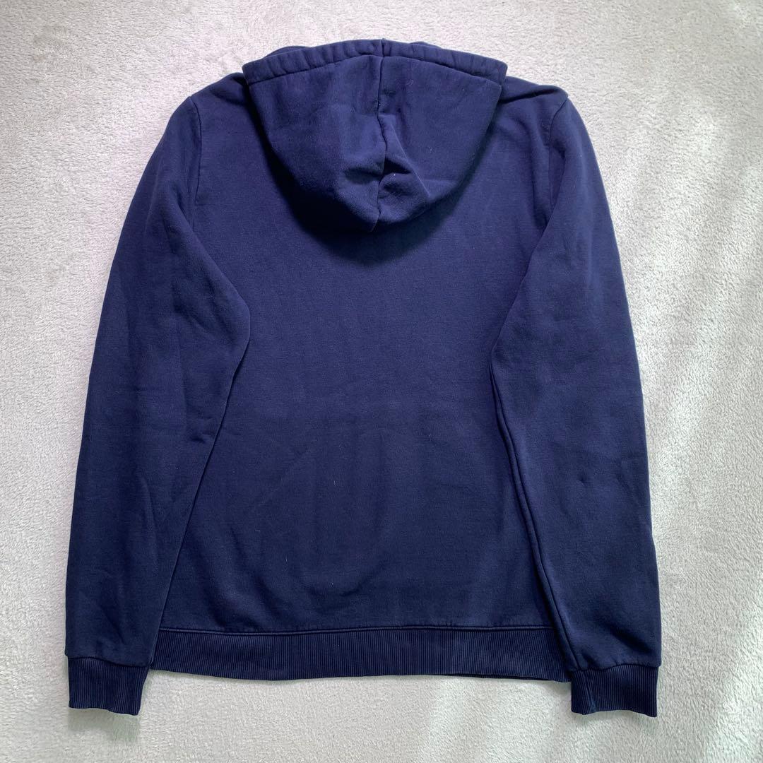 F1384　【即購入OK】　Reebok　ビッグロゴパーカー　サイズM　ネイビー — image 2