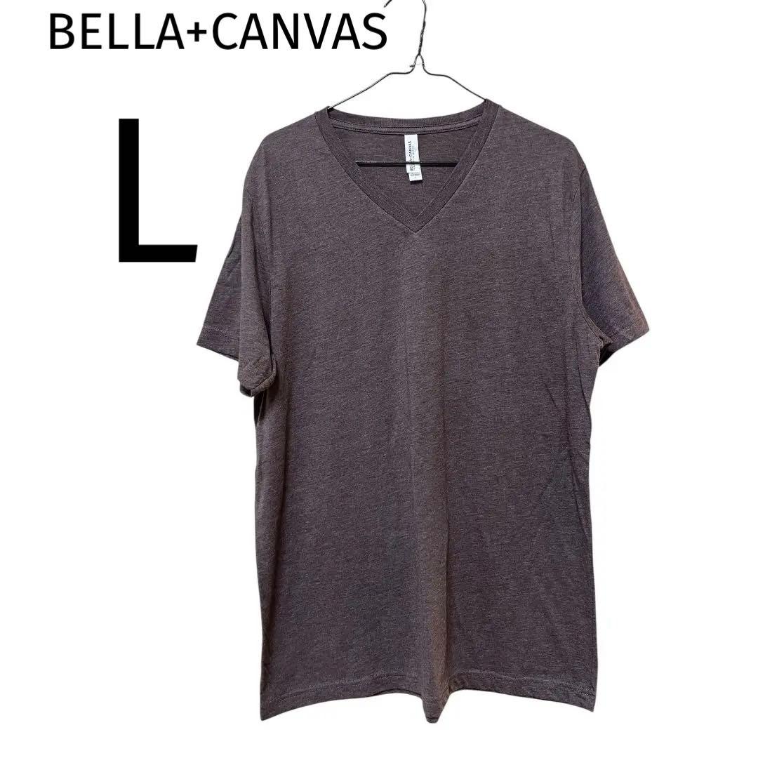 BELLA+CANVAS [L] VネックTシャツ ブラウン メンズ 美品 — image 2