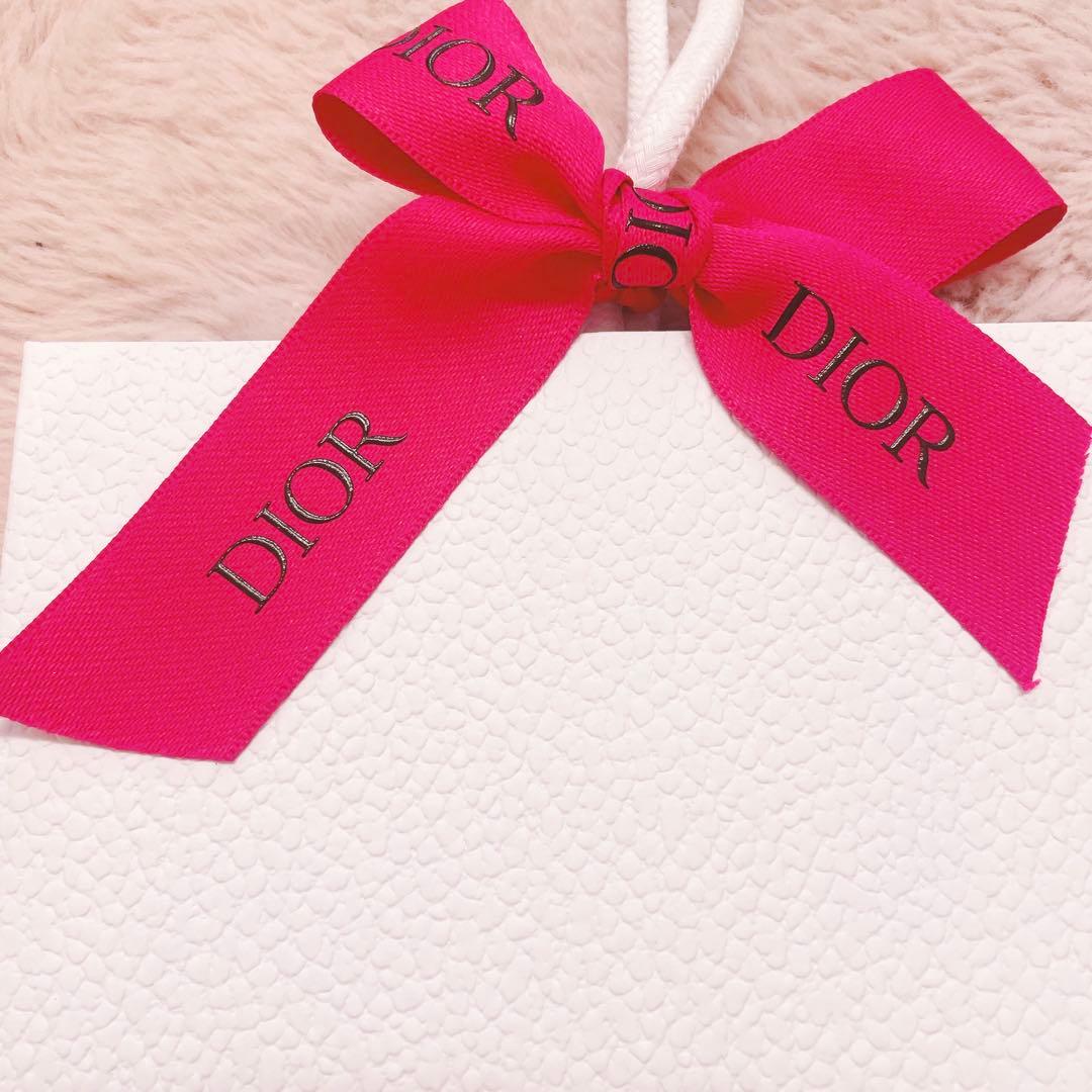 新品　Dior ディオール　ショッパー　ショップ袋　大サイズ　リボン付き — image 2