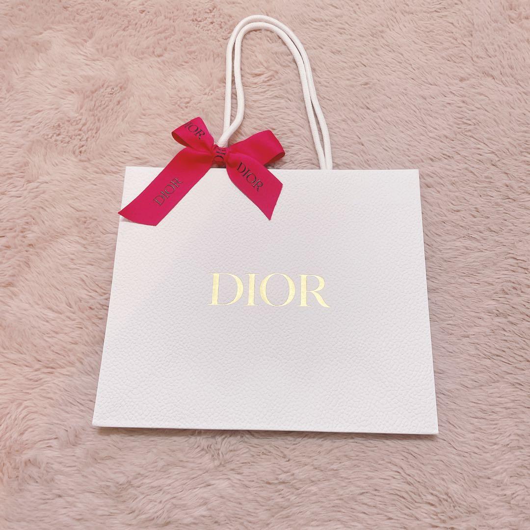 新品　Dior ディオール　ショッパー　ショップ袋　大サイズ　リボン付き — image 3