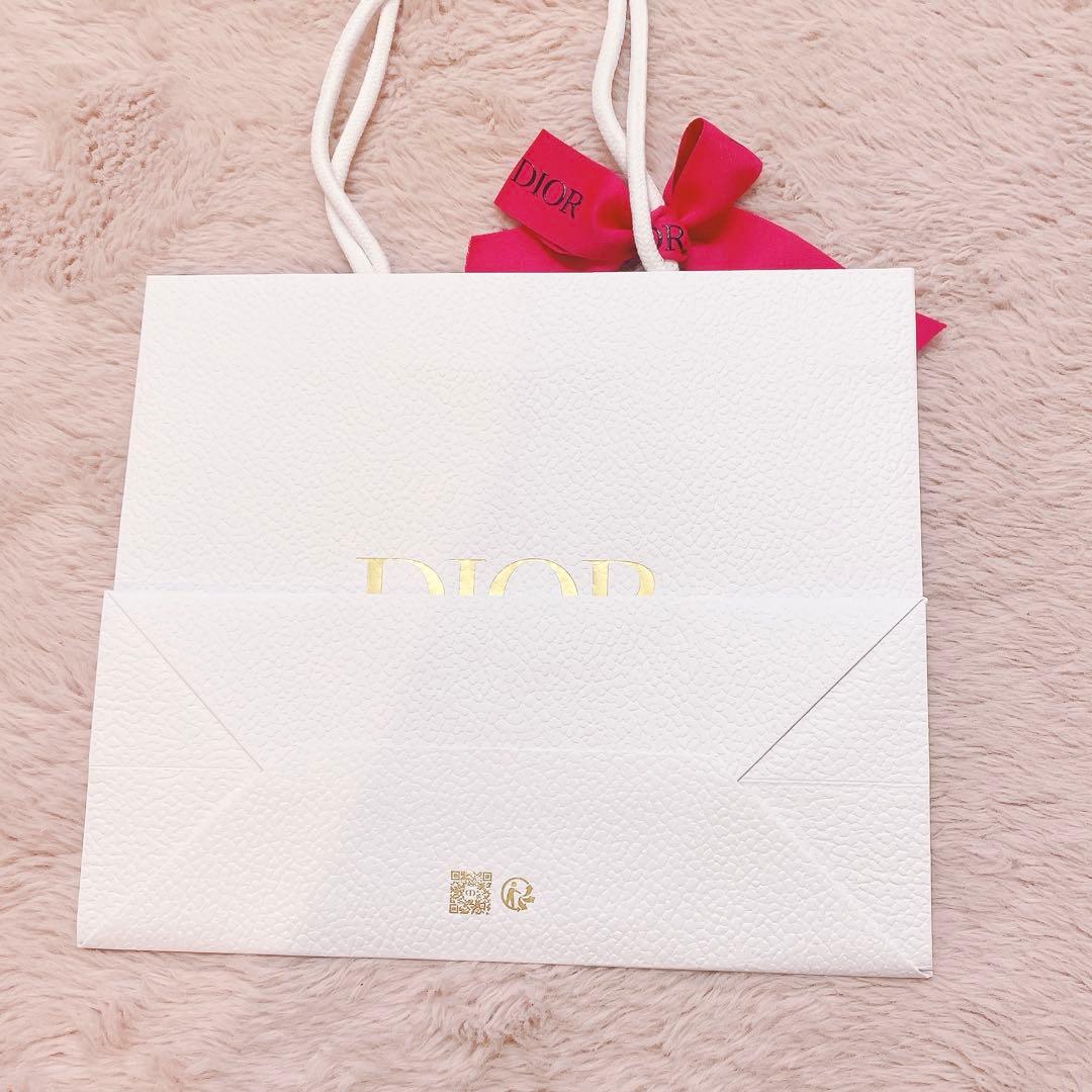 新品　Dior ディオール　ショッパー　ショップ袋　大サイズ　リボン付き — image 4
