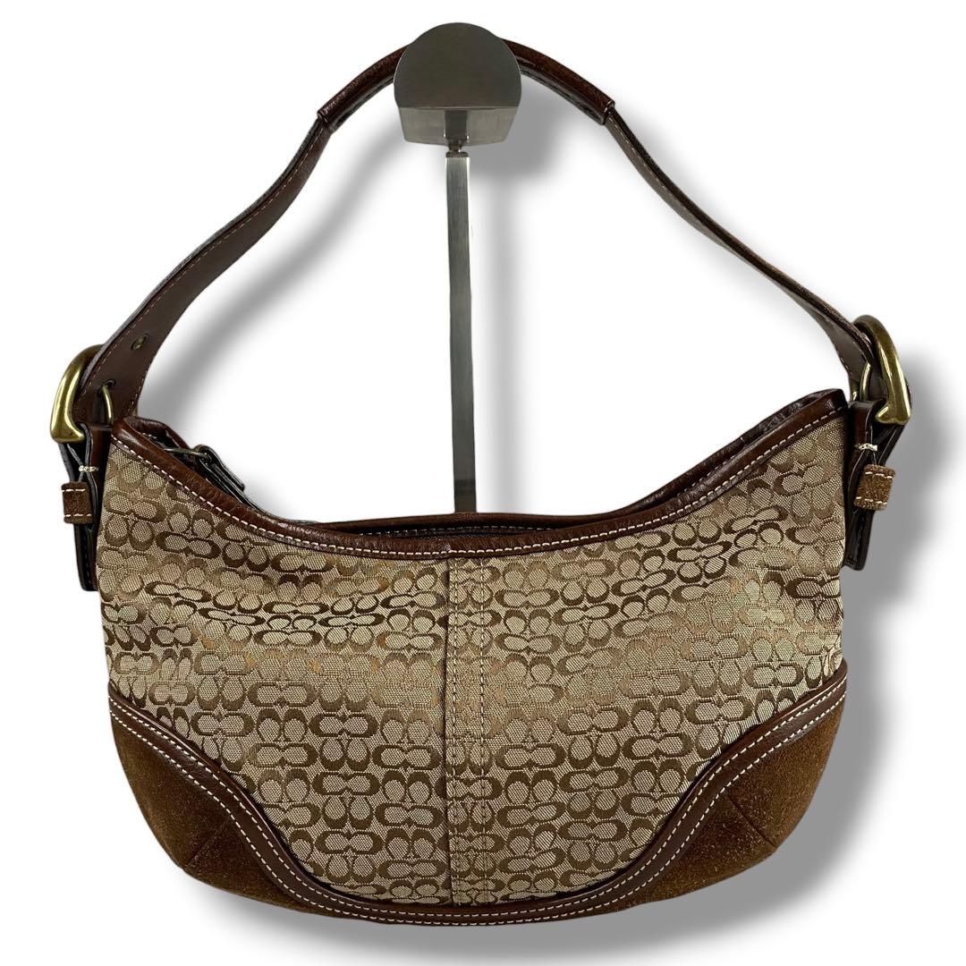 美品 OLD COACH HOBO BAG コーチ シグネチャー Y2K 希少 — image 2