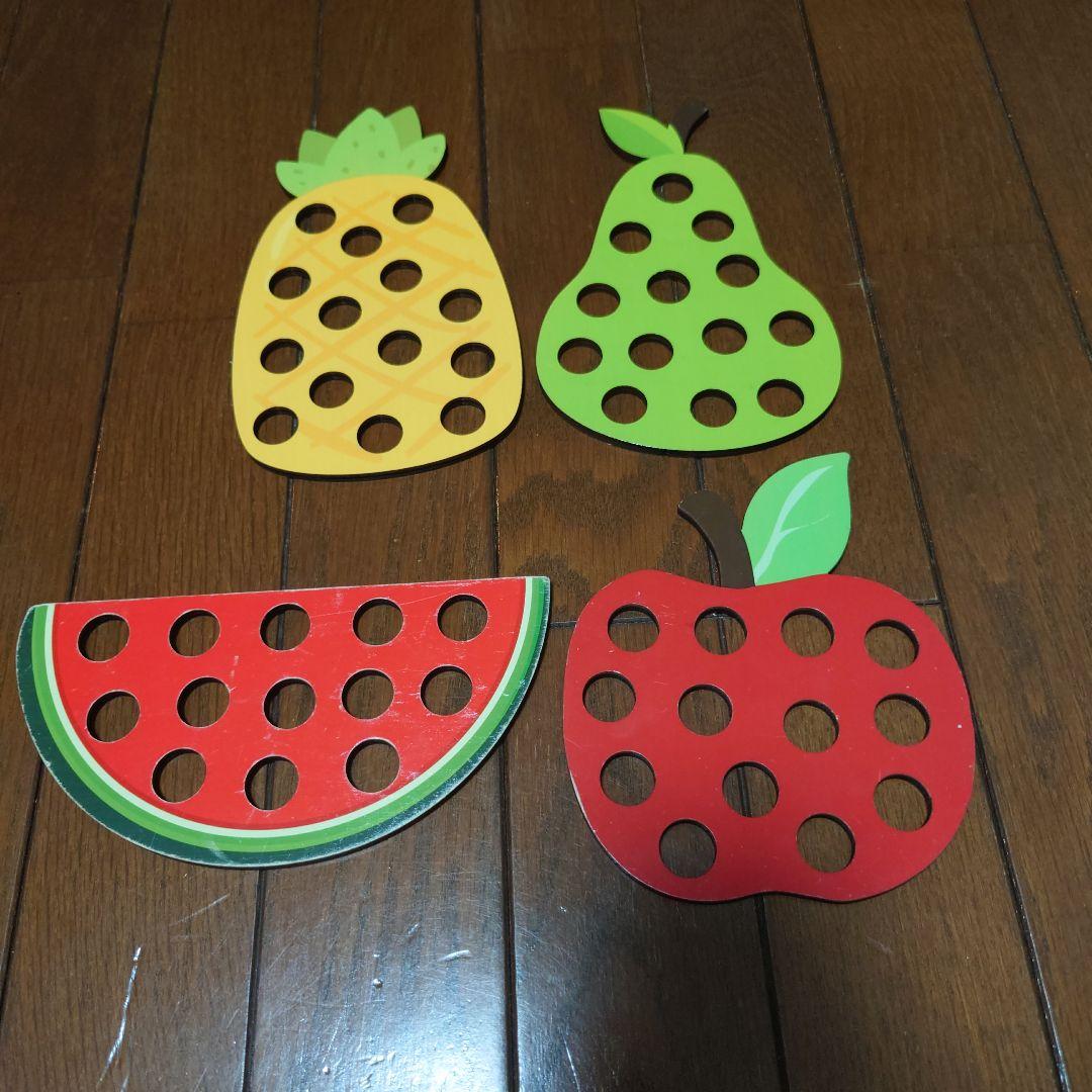 Caterpillars Eat Fruits 紐通し 知育玩具 — image 2
