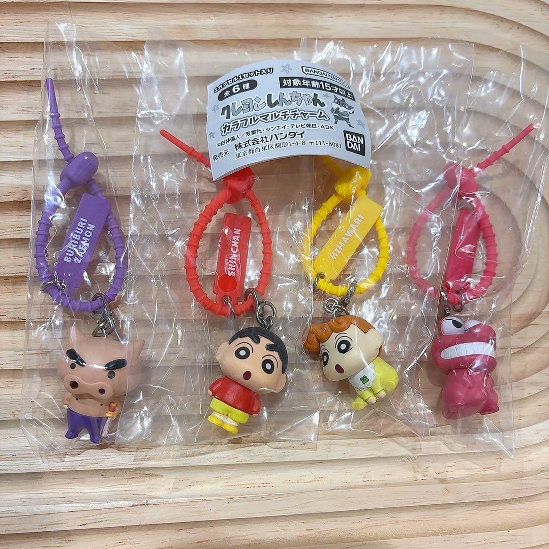 クレヨンしんちゃん カラフルマルチチャーム ガチャ ４個セット — image 2