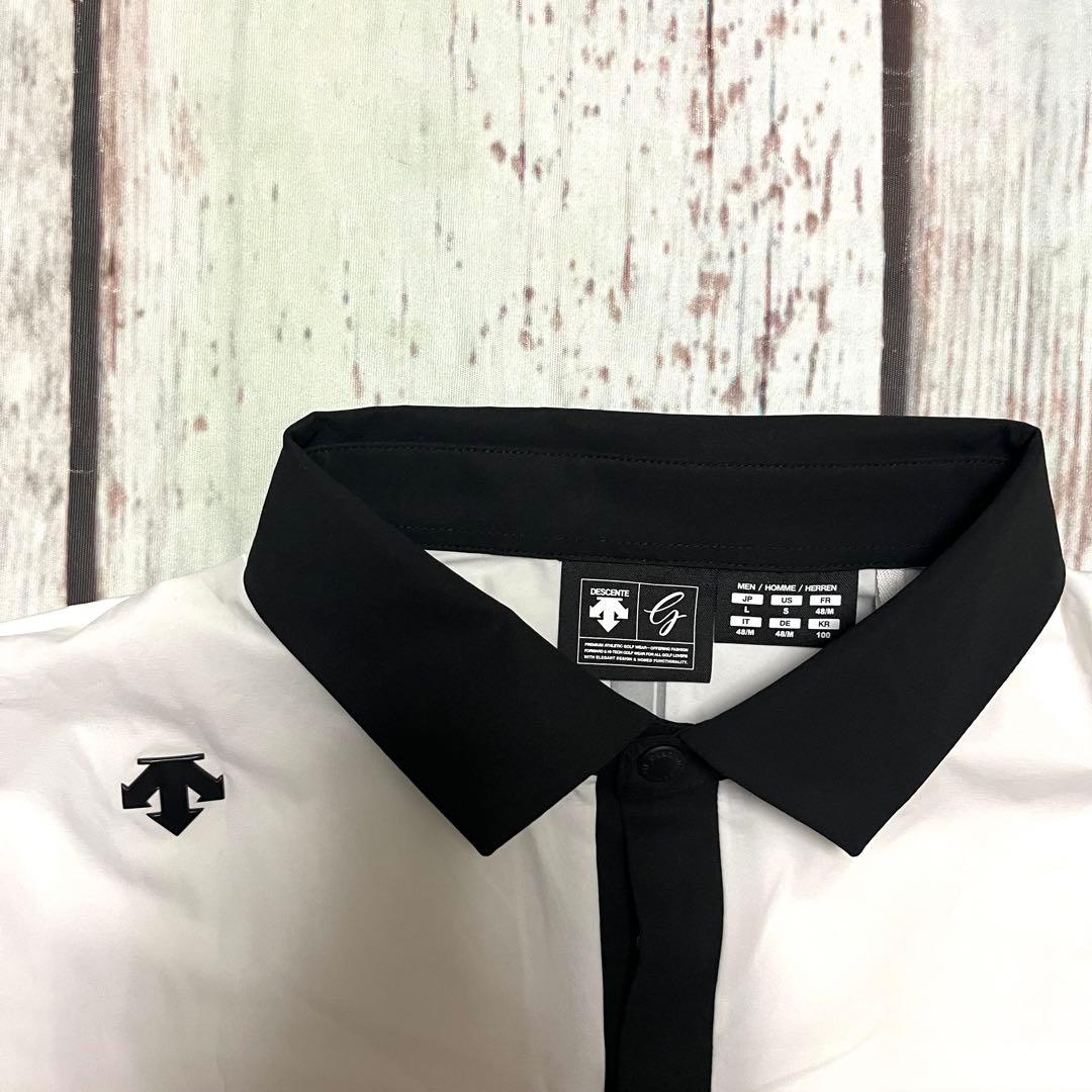 【美品】DESCENTE GOLFデサントゴルフ　ストレッチポロシャツ L 軽量 — image 2