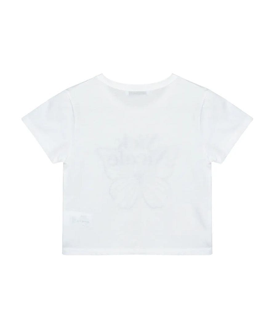 【新品未使用】NICK NICOLE バタフライプリント ミニTシャツ — image 2