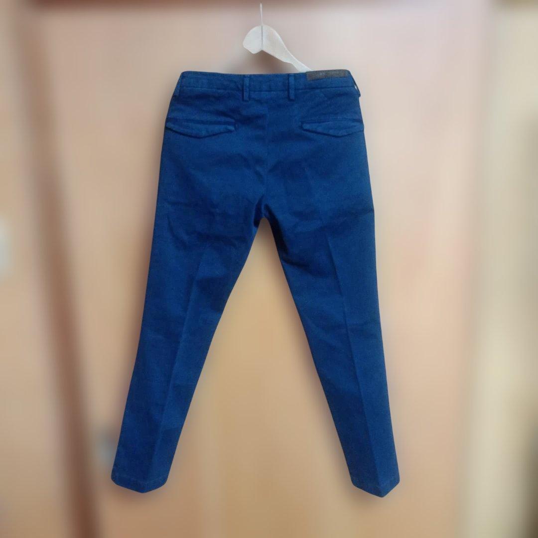 未使用品　BRO-SHIP ブローシップ ストレッチ パンツ　　紺　イタリア製 — image 3