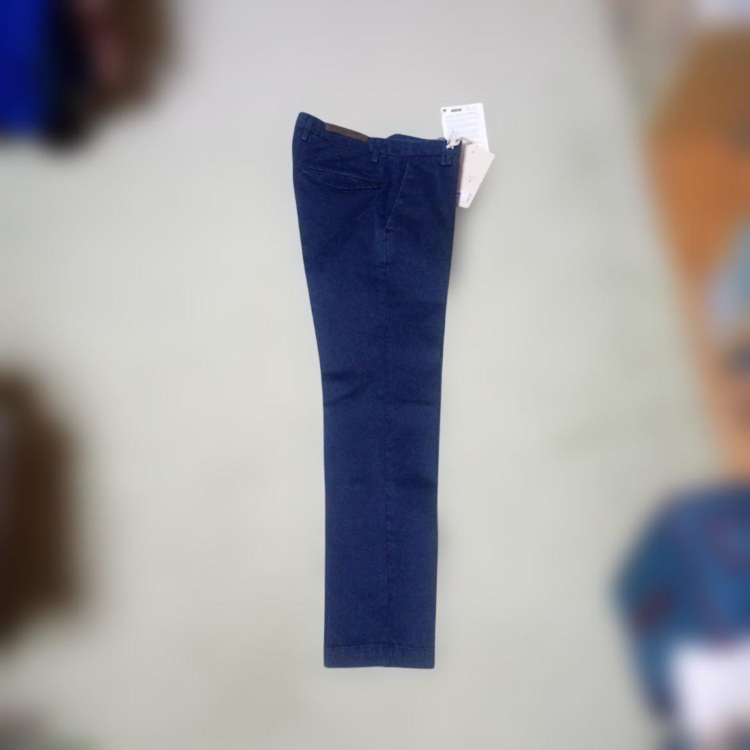 未使用品　BRO-SHIP ブローシップ ストレッチ パンツ　　紺　イタリア製 — image 4