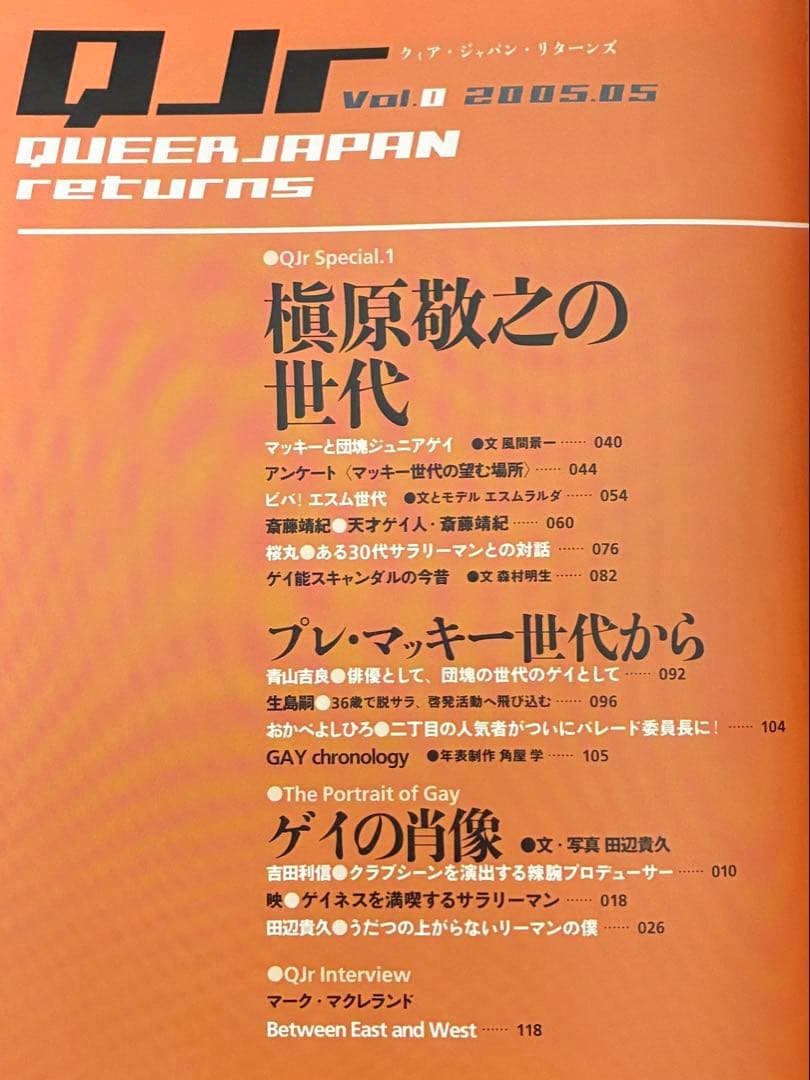 クィア・ジャパン・リターンズ Vol.0 槇原敬之の世代 — image 2