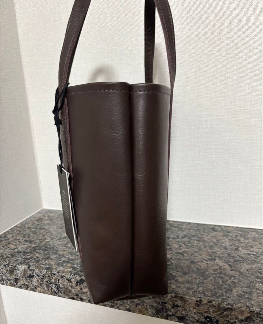 【新品タグ付き】tandey オセロトート M ダークブラウン レザー 牛革 — image 4