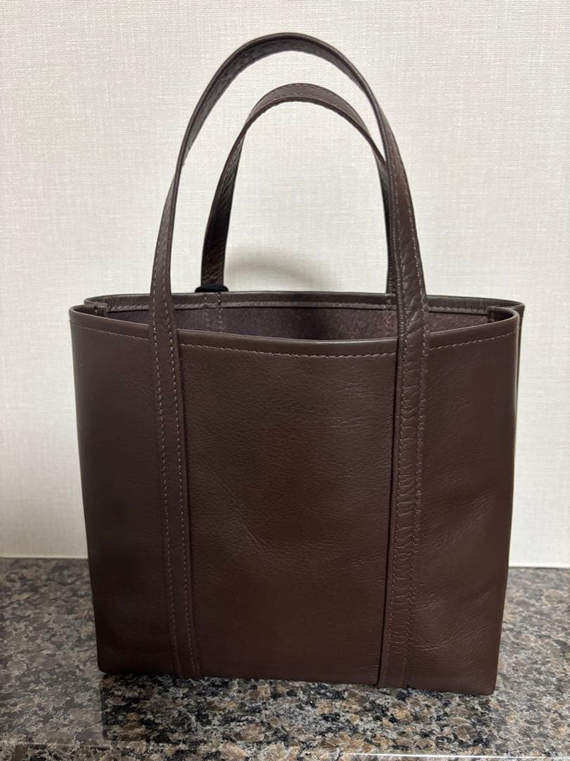【新品タグ付き】tandey オセロトート M ダークブラウン レザー 牛革 — image 5