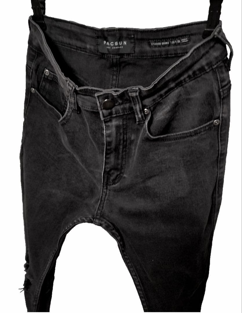 ★☆PACSUN ブラックダメージ STACKED SKINNY☆送料込み — image 2