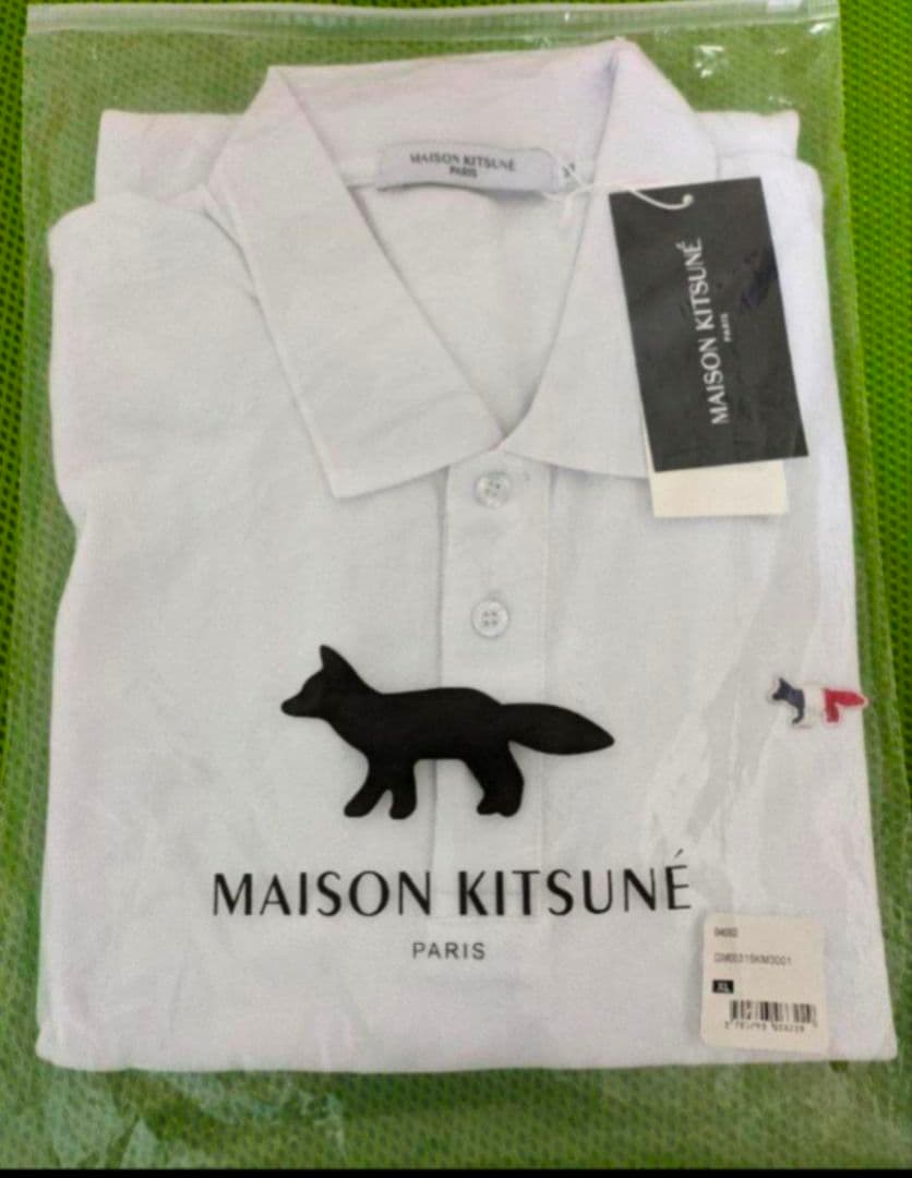 MAISON KITSUNE CLASSIC POLO 半袖 ホワイト L — image 4