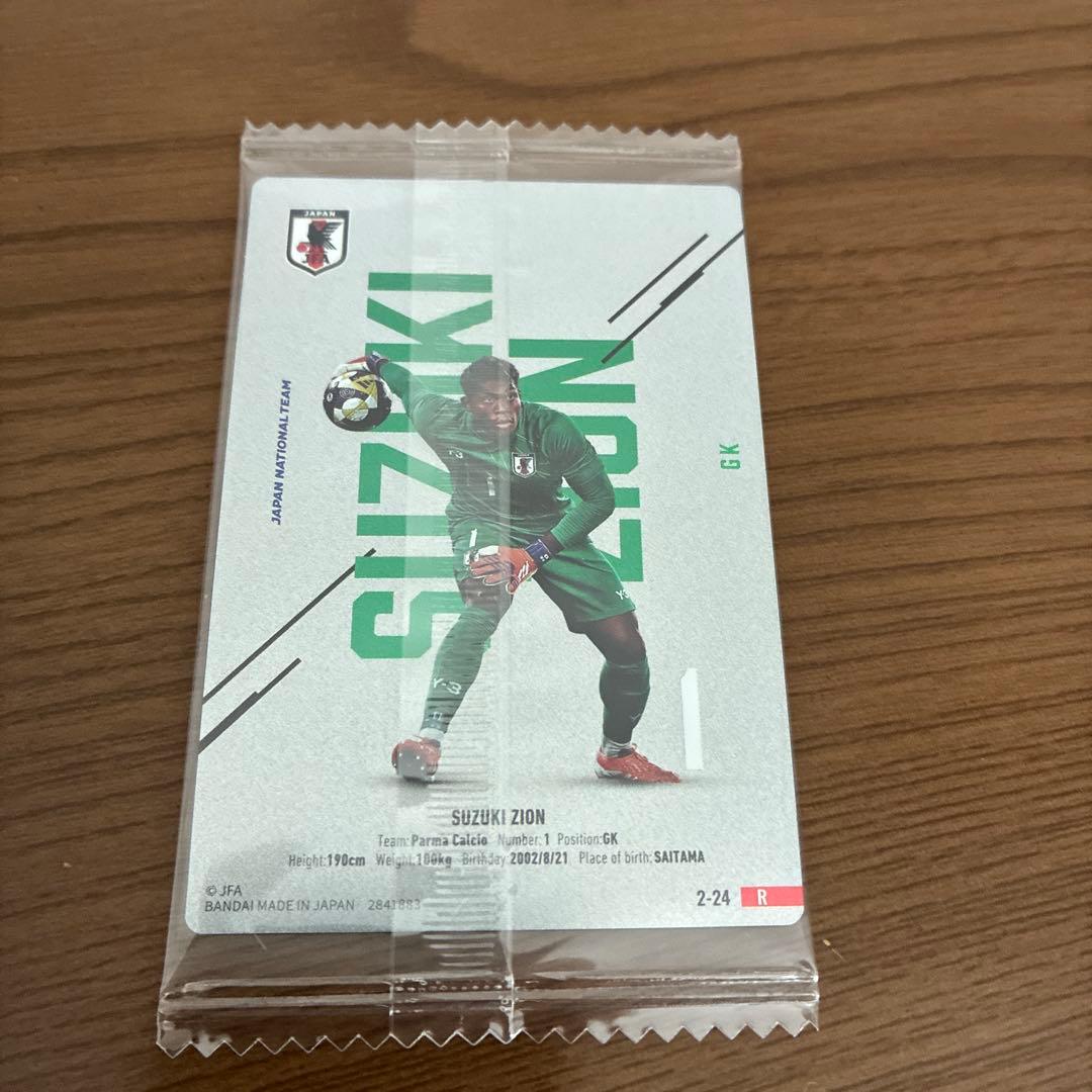 ツインウエハース カード サッカー日本代表ver. 鈴木彩艶 — image 2