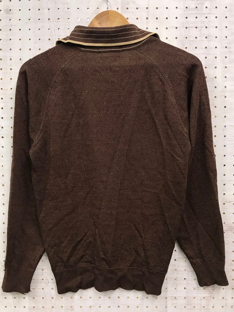 KOSUGI オールド レトロ トラッド古着 イタリアンカラー ニットポロシャツ — image 5