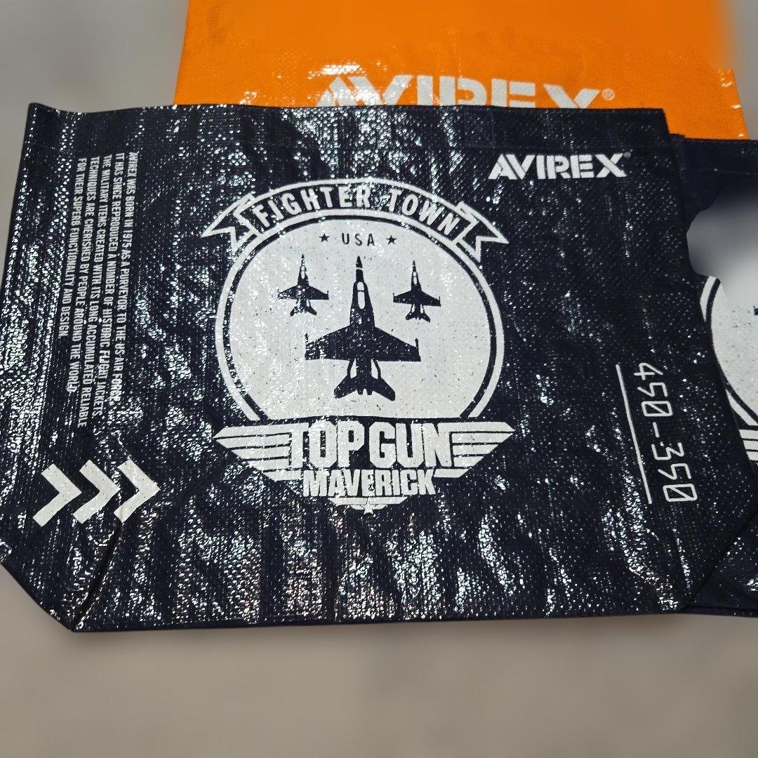 AVIREX袋 紺TOP GUN２枚　オレンジ1枚 — image 2