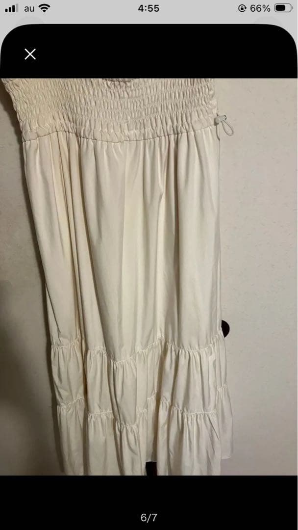 PAGEBOY シャーリングドロストキャミワンピース　　アイボリー — image 3
