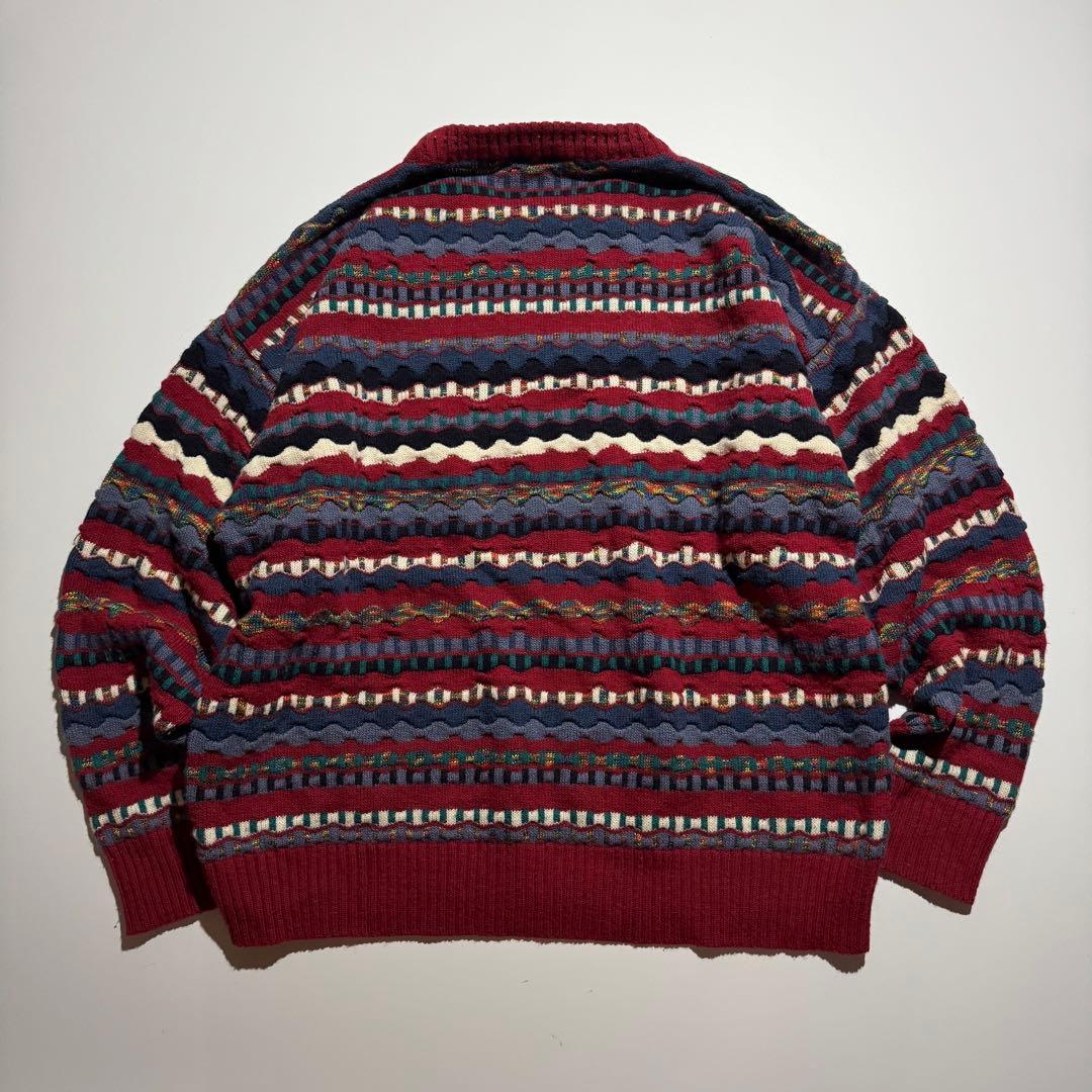 80s EURO 3D design acryl knit sweater — image 2